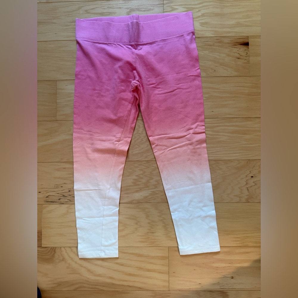 Ombre Pink-to-White Leggings